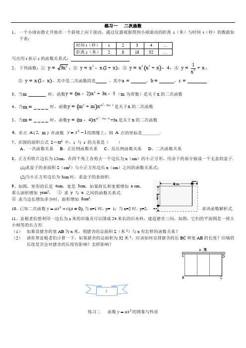 抛物线分类题型(含答案)