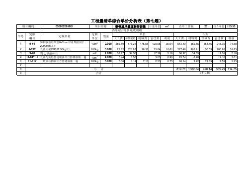 2009年江苏造价员考试安装答案(完美版)免费