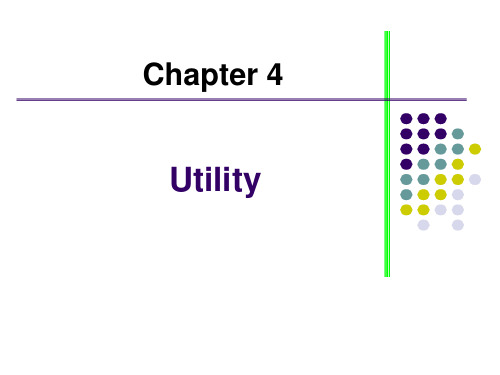 范里安《微观经济学-现代观点》第三章英文PPT(04_Utility)效用