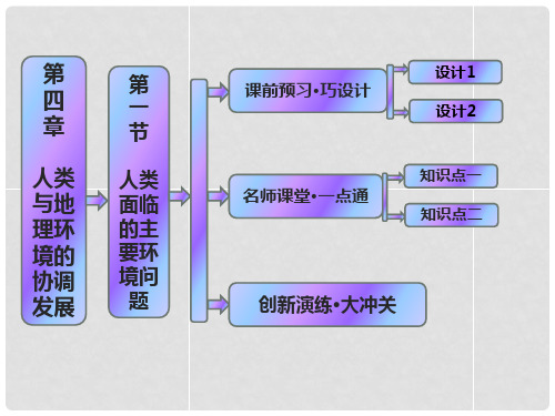 高中地理 第四章 第一节 人类面临的主要环境问题课件
