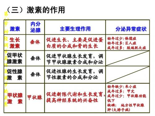 高中生物必修三2.3神经调节和体液调节的关系