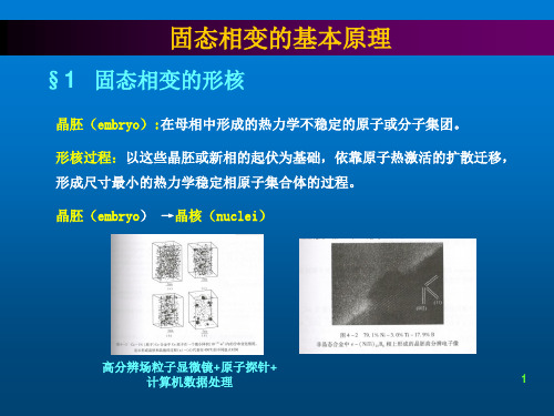 固态相变的基本原理 教学PPT课件