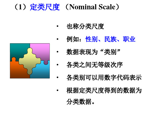 数据的计量尺度