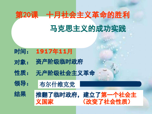 十月社会主义革命的胜利PPT课件 课件
