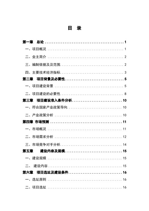 运动休闲用品项目可行性研究报告