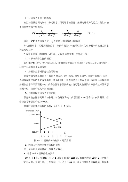 债券估价模型