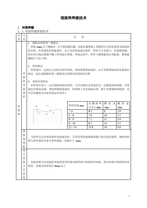 埋弧焊焊接技术