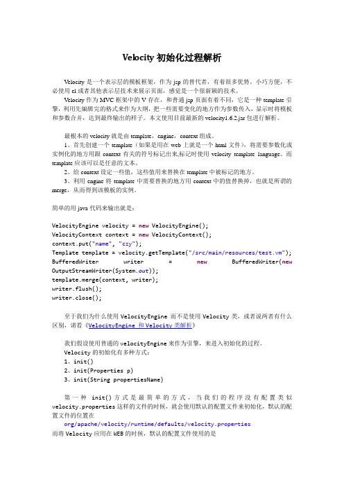Velocity初始化过程解析