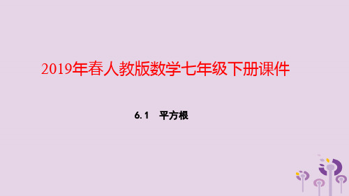 七年级数学下册第六章实数6.1平方根第3课时平方根课件新新人教