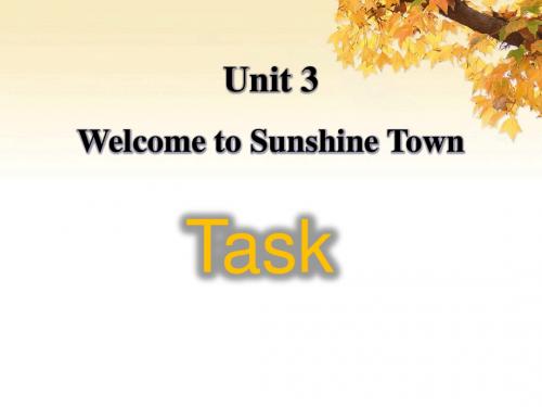 牛津英语7B Unit3 Task