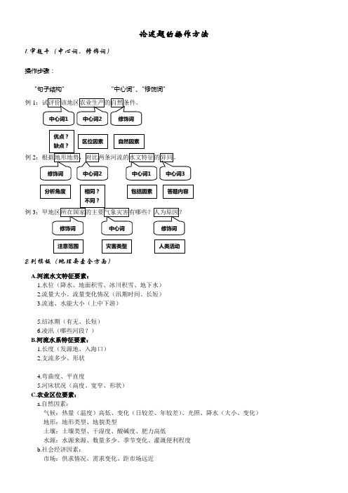 区域定位方法、论述题分析技巧