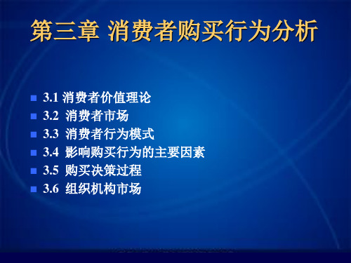 消费者购买行为分析PPT(共 37张)