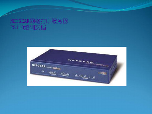 NETGEAR网络打印服务器