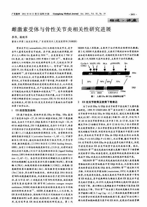 雌激素受体与骨性关节炎相关性研究进展