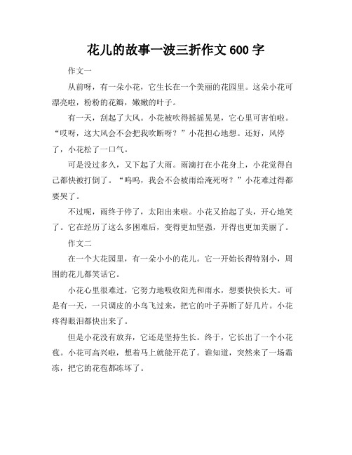 花儿的故事一波三折作文600字