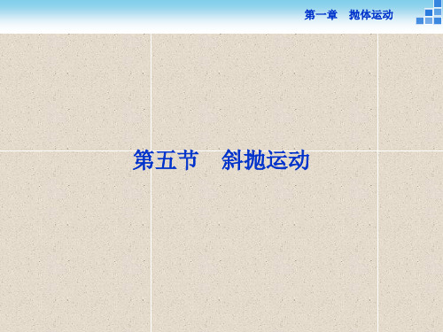 物理必修2 第一章第五节斜抛运动 课件