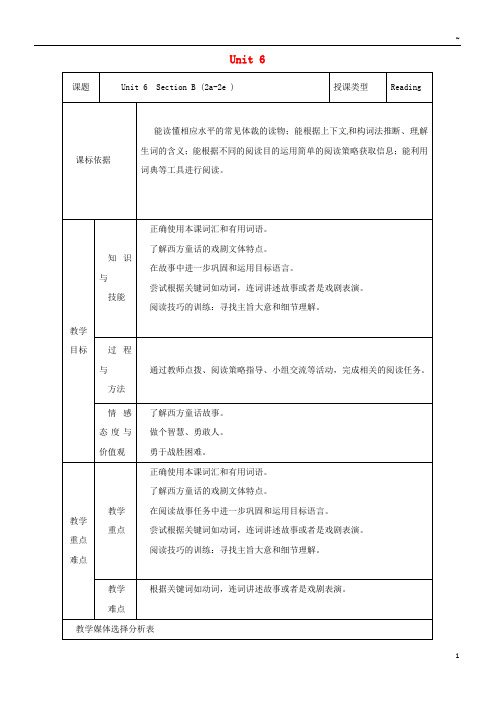 2019学年八年级英语下册 Unit 6 An old man tried to move the mountains(第6课时) B教案