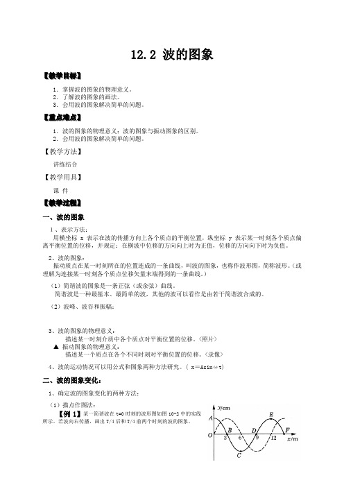 物理选修3-4人教新课标12.2波的图象4教案