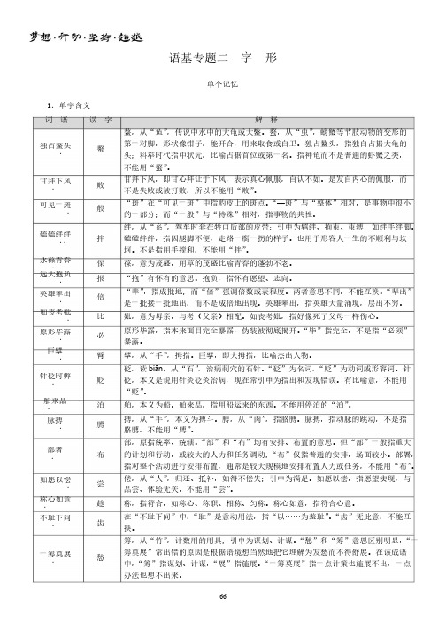 语言基础知识2-字形