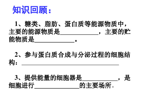 浙科版教材第三章第一节细胞与能量课件