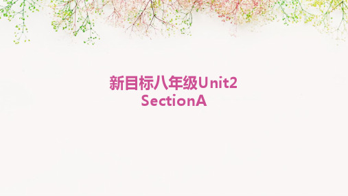 新目标八年级unit2SectionA