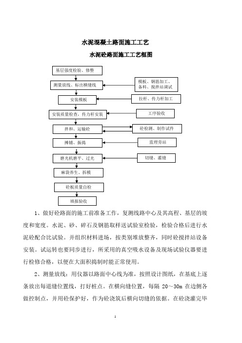 水泥混凝土路面施工工艺