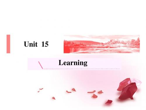 高考英语Unit15 Learning 2师生互动研习考点课件 北师大版必修5课件