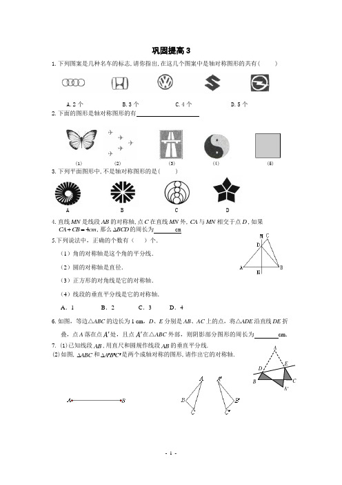 八年级上数学巩固提高3