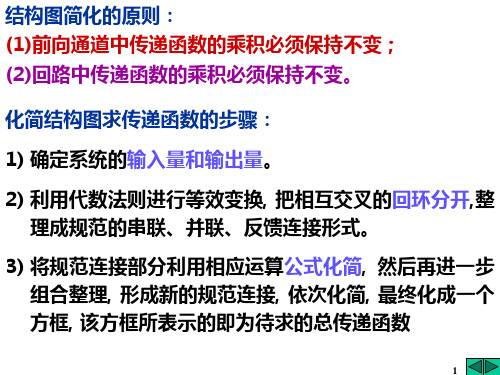 化简结构图求传递函数的步骤