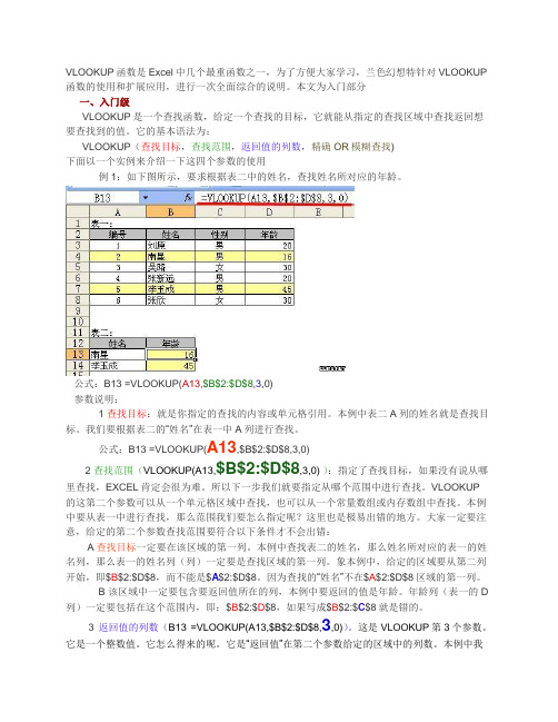 VLOOKUP函数用法中在数据表中从左向右查找引用和从右向左查找引用