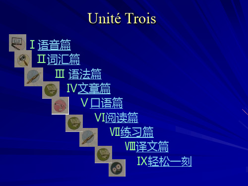 新大学法语1Unité3