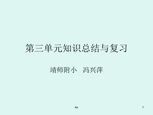 北师大版四年级数学上册第三单元知识总结课件.ppt