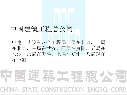 中国建筑工程总公司PPT学习