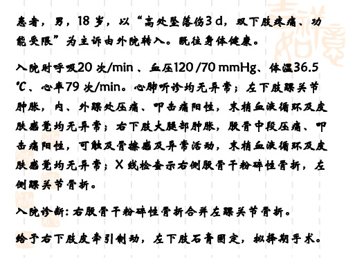 创伤急救学课件：脂肪栓塞综合征