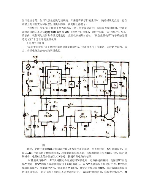 “祝您生日快乐”电子蜡烛