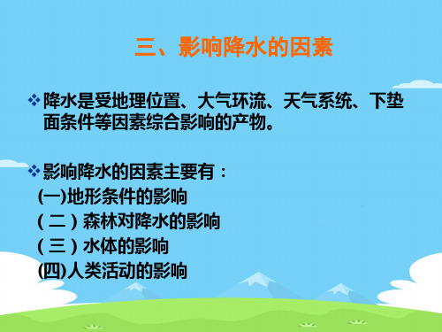 水文学之影响降水的因素(ppt 18页)