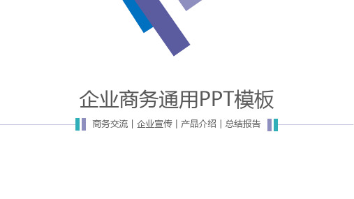 销售营销企业宣传产品介绍总结汇报PPT模版