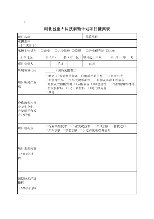 省重大科技创新计划项目征.docx