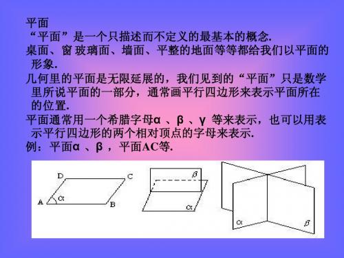 4.1空间图形基本关系的认识