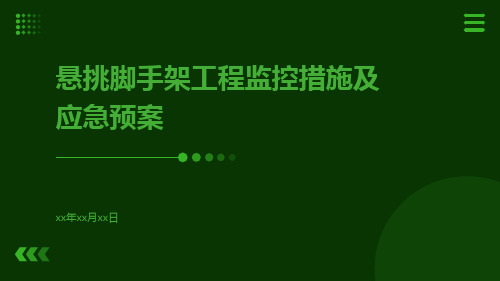 悬挑脚手架工程监控措施及应急预案