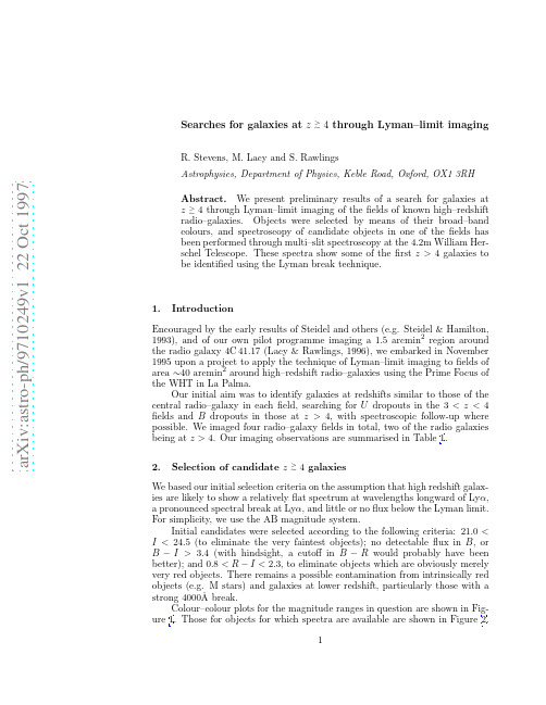 Searches for galaxies at z  4 through Lyman-limit imaging