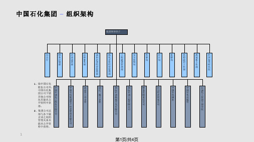 中国石化组织架构图PPT课件