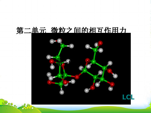 浙江省温州市高中化学青年骨干教师研修班教学 微粒之间的相互间作用力课件 苏教