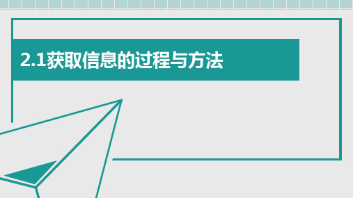 粤教版必修2.1获取信息的过程与方法