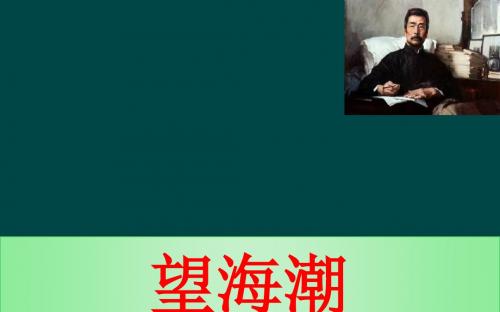 人教版高中语文必修四：2.4柳永词两首之《望海潮》(1)(22)