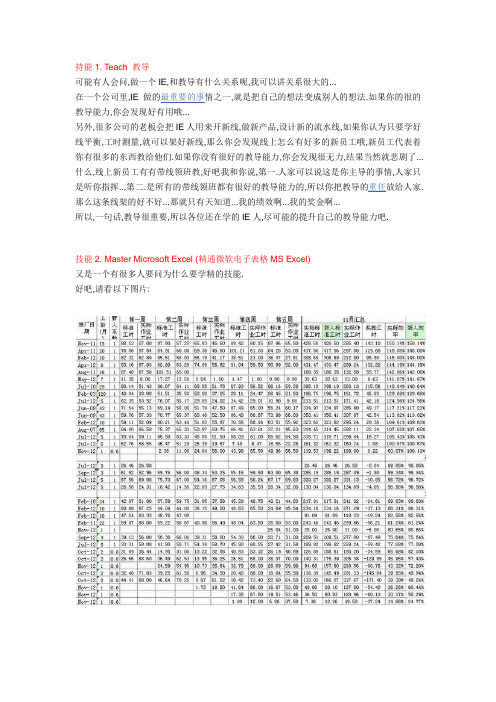 工业工程必学技能