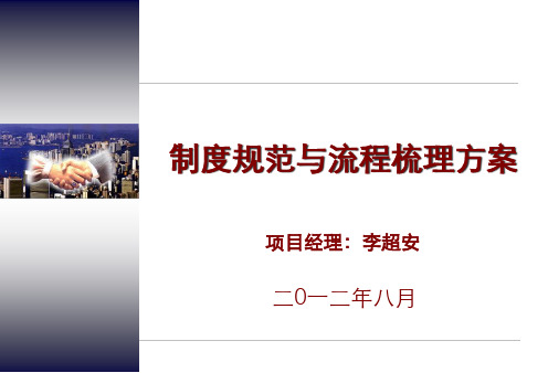 某某公司制度规范与流程梳理方案