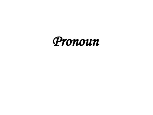 Pronoun