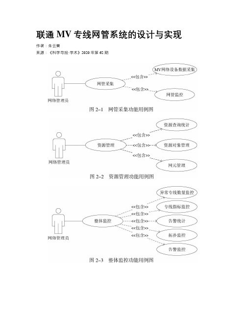 联通MV专线网管系统的设计与实现