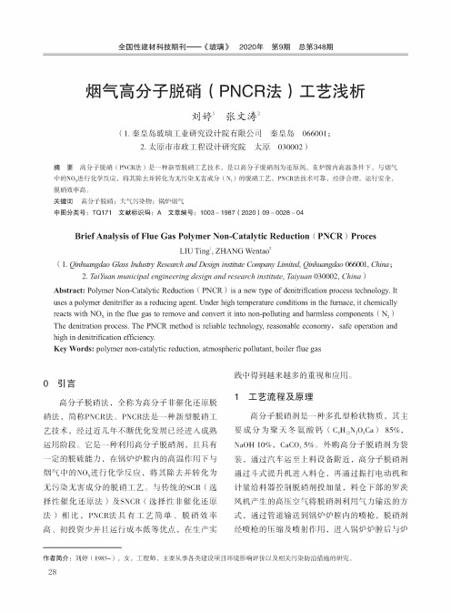 烟气高分子脱硝(PNCR法)工艺浅析